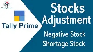 Stock Adjustment in Tally Prime | Physical Stock | Shortage of Stock & Negative Stock Adjustment