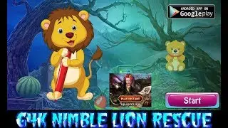 G4K Nimble Lion Rescue Walkthrough [Games4King]
