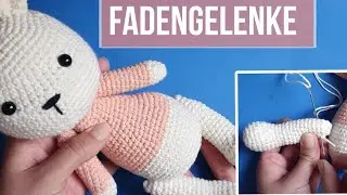 Movable arms and legs: Crocheting an Amigurumi figure using the thread technique | Thread joints ...