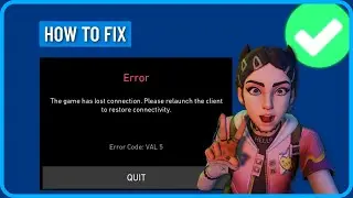 How to Fix Valorant Error Code Val 5