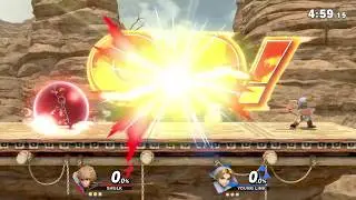 Shulk vs Young Link - Smash pow! - Smash Bros Ultimate