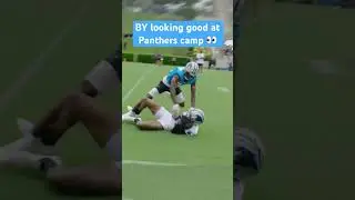 Bryce Young dropping it in the bucket at #Panthers training camp 🔥 #nflhighlights #carolinapanthers