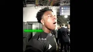 Speed is scared of Messi&rsquo;s bodyguard. 😂
