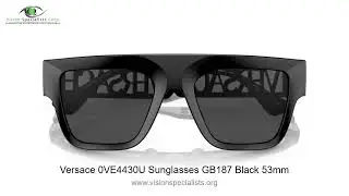 Versace 0VE4430U Sunglasses GB187 Black 53mm
