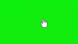 Hand Click (green screen)