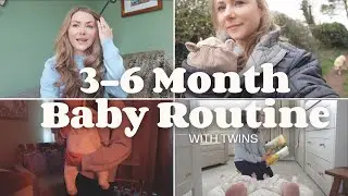 Realistic 3–6 Month Baby Routine | Daily Schedule | UK Twin Mum