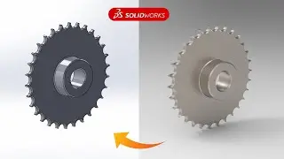 Sprocket Gear 3D Design || Product Modelling in Solid works
