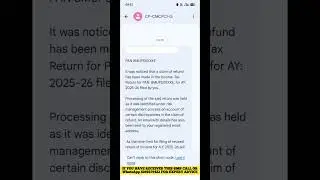 📩 Risk Management SMS Explained | Tax Notice | ITR Refund Hold Message | Kya Karein?
