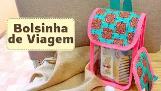 FIZ ESSE PRESENTE PARA VOCÊS! Bolsa Porta-Shampoo Passo a Passo 🎁Complete seu Kit de Banho!