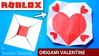ROBLOX Logo Origami Valentine Card 🧡 Pure Origami