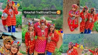 Himachal Traditional Dress / We tried Himachali Traditional Dress / Himachal wali haayo tikhi baadi🤪