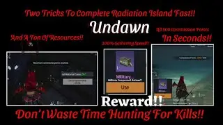 Undawn Mobile: Two Fast Easy Ways To Get Attack On Radiation Island Commission Points!!