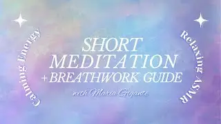 Relaxing light breathing meditation😌☁️✨ | short guide to calming your nervous system asmr