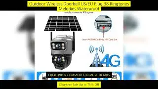 V380 Dual Lens 4G Camera Solar Pir Human Detection Night Vision Waterproof