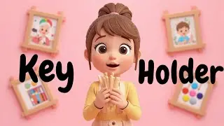 Ice cream sticks key chain holder #diy #youtube #craft