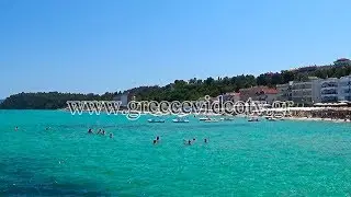 Kallithea beach Kassandra Halkidiki Central Macedonia Greece &Kappa;&alpha;&lambda;&lambda;&iota;&theta;έ&alpha; &pi;&alpha;&rho;&alpha;&lambda;ί&alpha; &Kappa;&alpha;&sigma;&sigma;ά&nu;&delta;&rho;&alpha; &Chi;&alpha;&lambda;&kappa;&iota;&delta;&iota;&kappa;ή