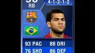 FIFA 13 TOTY Dani Alves 90 Review & In Game Stats Ultimate Team