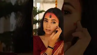 Maa Durga inspired makeup Tutorial 🪷 #trending #navratri #maadurga