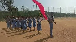 Montessori High school students practice march past 2020