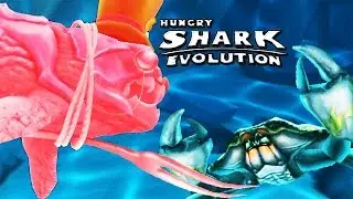 Hungry Shark Evolution - Big Daddy vs Giant Black Crab