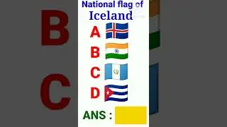 National flag of Iceland. #youtubeshorts