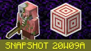 NEW ZOMBIFIED PIGLIN! | CRYING OBSIDIAN | TARGET BLOCK | Minecraft 20w09a 1.16 Snapshot