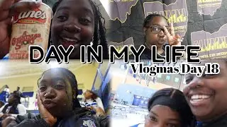 VLOGMAS DAY 18 🎄 | cheer coach + CSU alumni holiday party + work | #blackgirlcreator #vlog #vlogmas