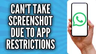 How to take a screenshot of WhatsApp dp | Can't take screenshot due to app restrictions WhatsApp