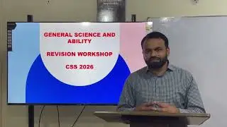 Dr. Waqas Sahb , an expert in GSA ( General Science & Ability. Session starting from 24. 