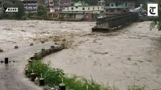 Mandi: Heavy rains lash Himachal, Beas river in spate