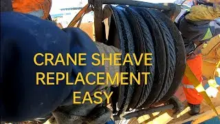 how to replace crane sheave easy