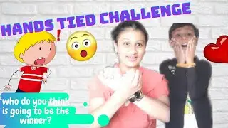 Hands Tied Challenge (Hilarious🤣🤪)  w/CRAZY KIDS AZ