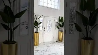 Entryway Decor inspiration - D.I.Y Elegant Foyer planter