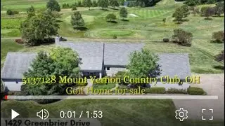 5137128 Mount Vernon Country Club, OH Golf Home for sale