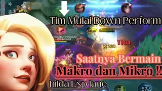 CARA MAIN MAKRO DAN MIKRO HILDA EXP LANE !! HILDA BEST BUILD