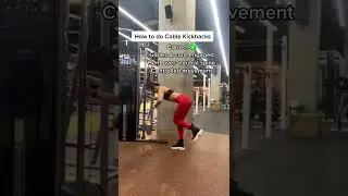 How to do Cable Kickbacks #shorts