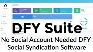 DFY Suite Review Live Demo Webinar Replay - No Social Account Needed Social Syndication Software
