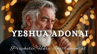 Prophetic Warfare Harp Instrumental/YESHUA ADONAI/Background Prayer Music 