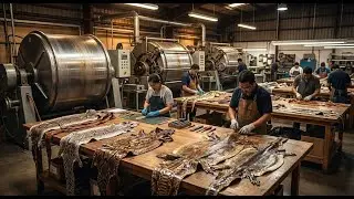 Inside the Snake Leather Factory &ndash; From Snake Skin to Luxury Fashion Products (Industry Secrets)