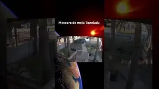 Momento do impacto do meteoro que caiu no Texas