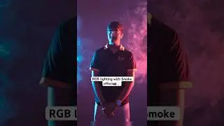 Students practising RGB lighting with smoke effect📸#gcop #youtubeshorts #lighting #photography