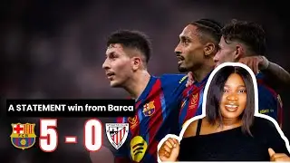 5-0 BLOWOUT | Barcelona Dominates Athletic Bilbao Supercup