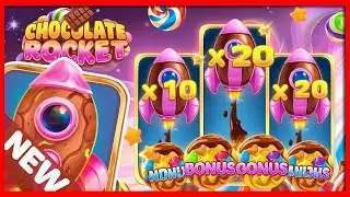 I WON SO MUCH MONEY ON THE NEW CHOCOLATE ROCKET SLOT!!! (Bonus Buys)