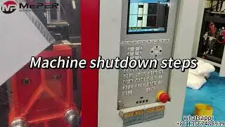 Blow Molding Machine switching on and off and operation video | Plastic handle | Technical support
