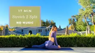 17 MIN Stretch to Splits | No Music | Timer Only
