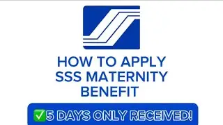 How to apply SSS Maternity Benefit | SSS ONLINE APPLICATION