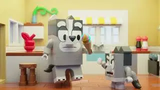Muffin's Last Ice Cream | LEGO Bluey Animation!