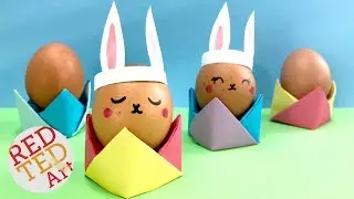Easy Easter Origami Egg Cup - Easter Table Setting Ideas - DIY Origami Egg Holder Tutorial