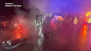 Attleboro Fire Department responds to early morning rollover