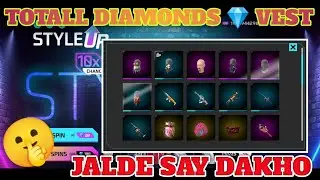 New Style Up Event Free Fire || Beard X Bandana Event Spin || Total Diamond 💎 Vest 🤫